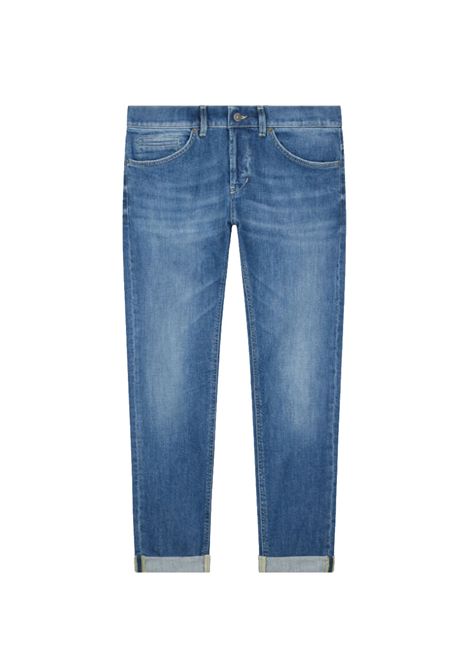 Jeans Dondup uomo UP232DSH365 George blu medio skinny denim stretch riciclato DONDUP | Jeans | UP232DSH365 IQ3800